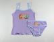 Conjunto niña con tirantes color lila