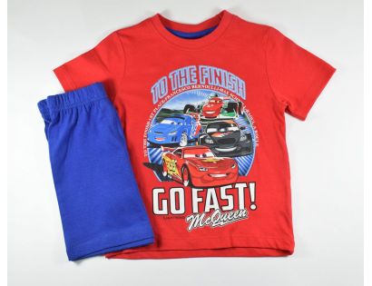 Pijama niño manga corta con pantalón azul