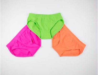Pack braguitas fucsia,verde y naranja