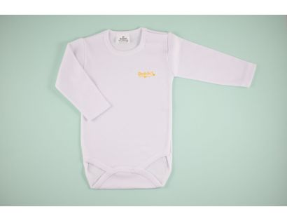 Body bebe con corchetes blanco y liso