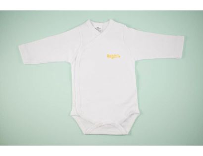 Body blanco cruzado y liso