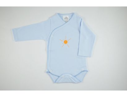 Body niño cruzado celeste con un sol
