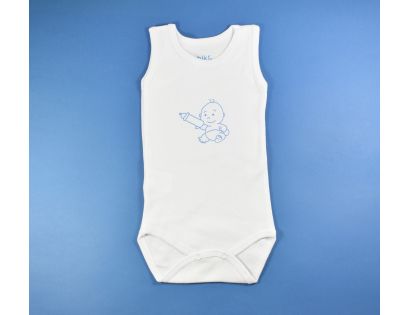 Body bebe niño con tirantes bebe con biberon