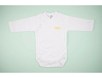 Body bebe cruzado blanco y liso