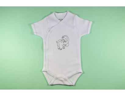 Body bebe manga corta elefante