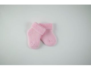 Calcetín bebe doble rosa