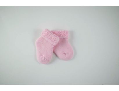 Calcetín bebe doble rosa