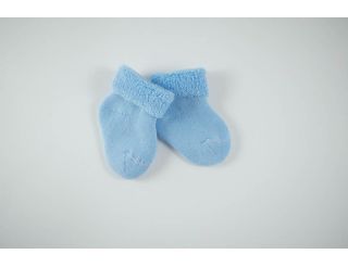Calcetín bebe doble azul