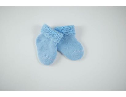 Calcetín bebe doble azul