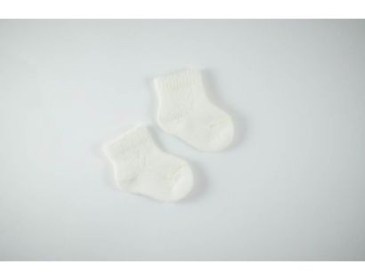 Calcetín bebe marfil