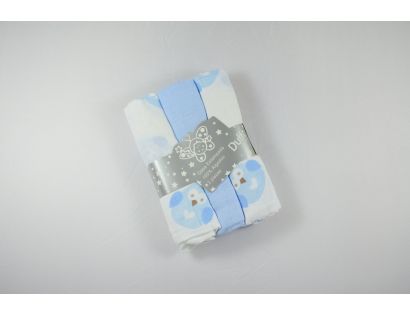 Pack de muselina azul con buhos