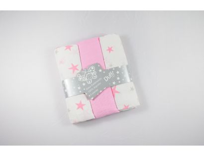 Pack de muselina color rosa con diferentes estrellas
