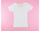 Camiseta niña manga corta blanca