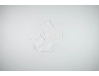 Calcetín bebe fino en blanco