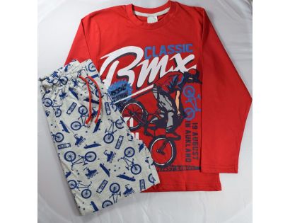 Pijama niño manga larga con bicicletas